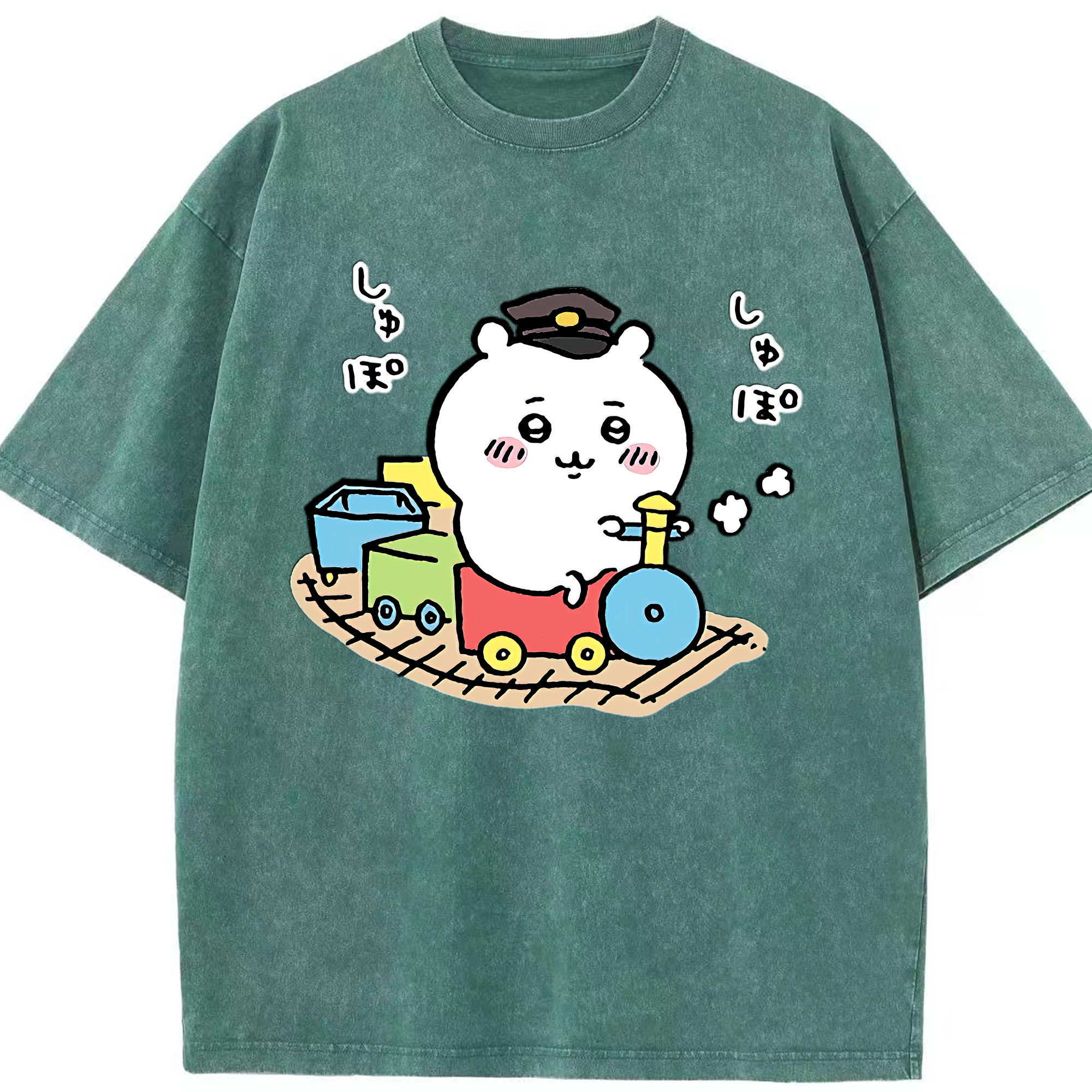 （画像用） ちいかわ ちいかわ Chii-kawa chiikawa 綿100% ヴィンテージ風 半袖Tシャツ（フロントプリント）